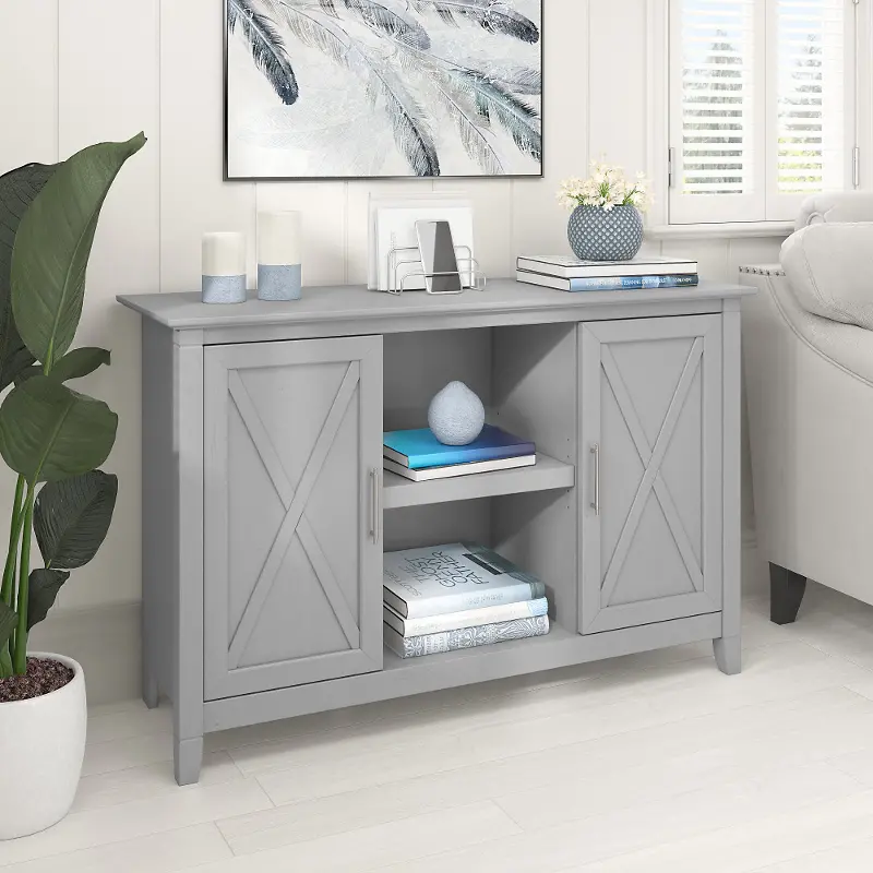 Key West Cape Cod Gray Accent Cabinet - Bush Furniture