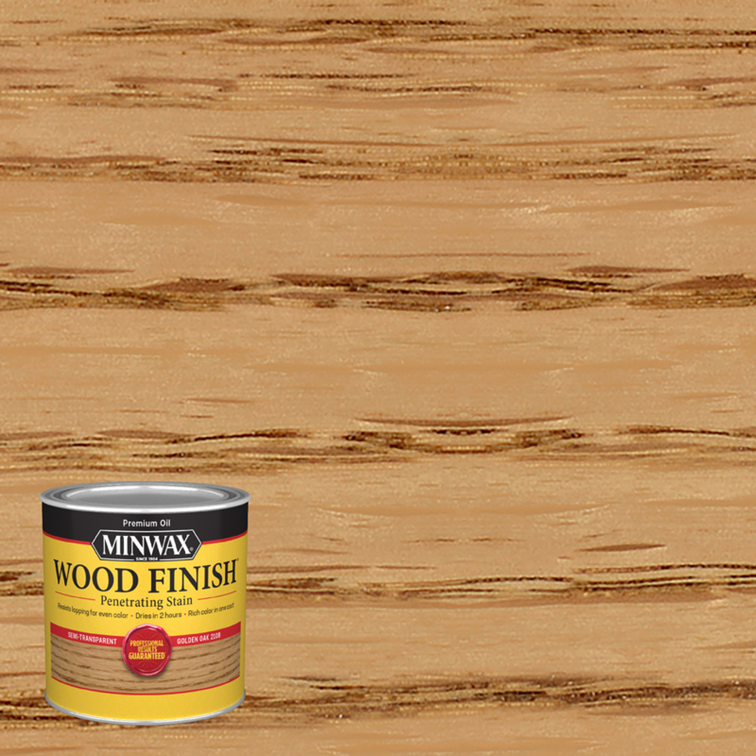 Minwax Wood Finish Semi-Transparent Golden Oak Oil-Based Penetrating Wood Stain 0.5 pt