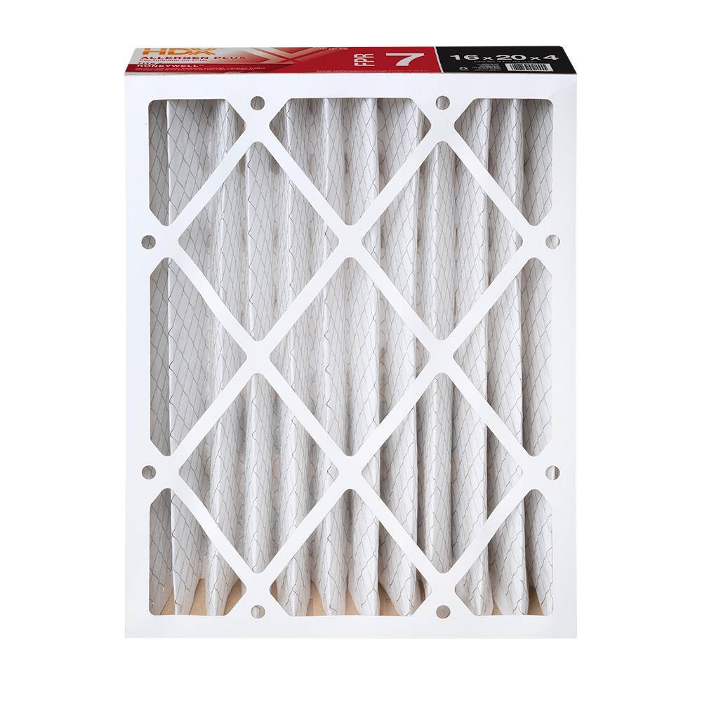 HDX 16 in. x 20 in. x 4 in. Honeywell Replacement Pleated Air Filter FPR 7 HDX-HW1620-11-3