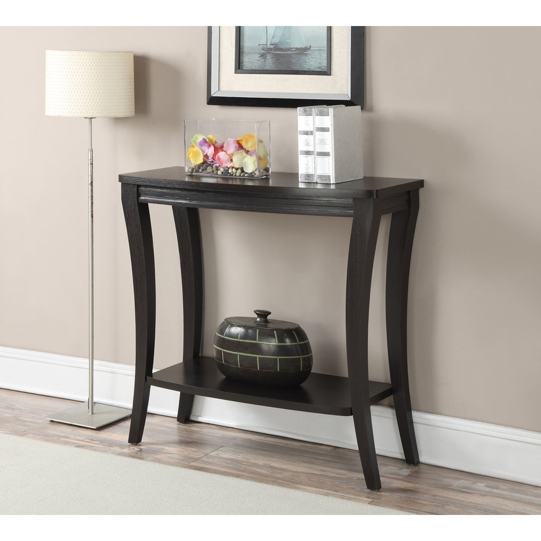 Copper Grove Monbretia Console Table with Shelf