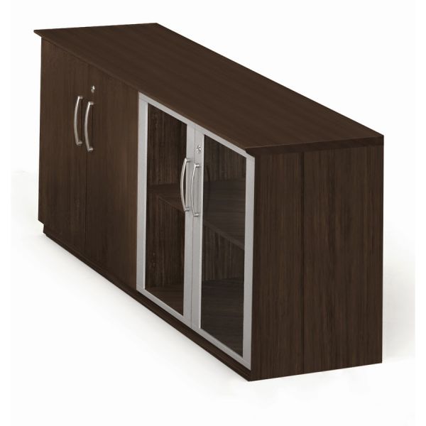 Medina Low Wall Cabinet with Glass Doors