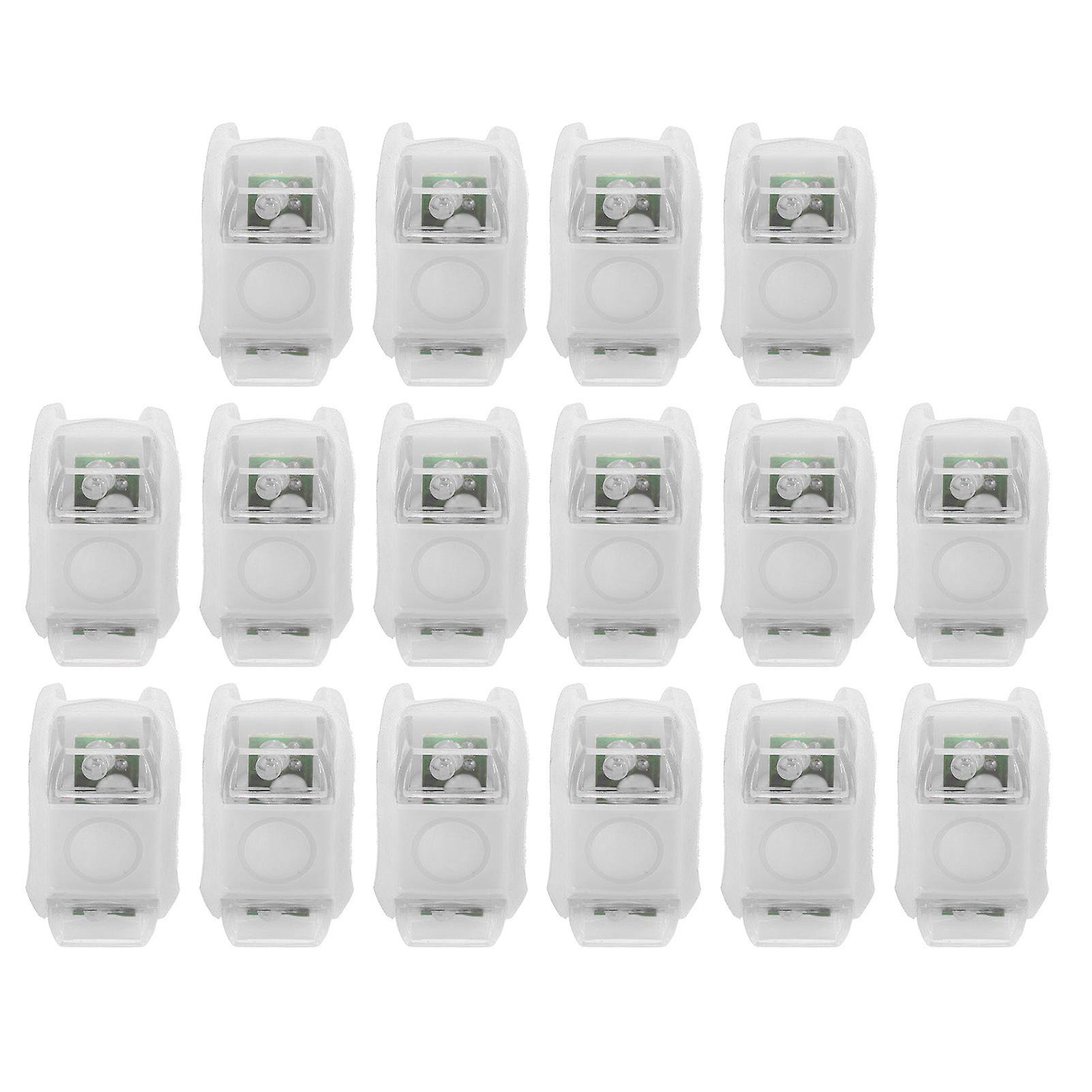 16pcs Led Boat Navigation Lights 3 Modes Easy Installation Bright Safe Warning Bow Lights For Boatswhite