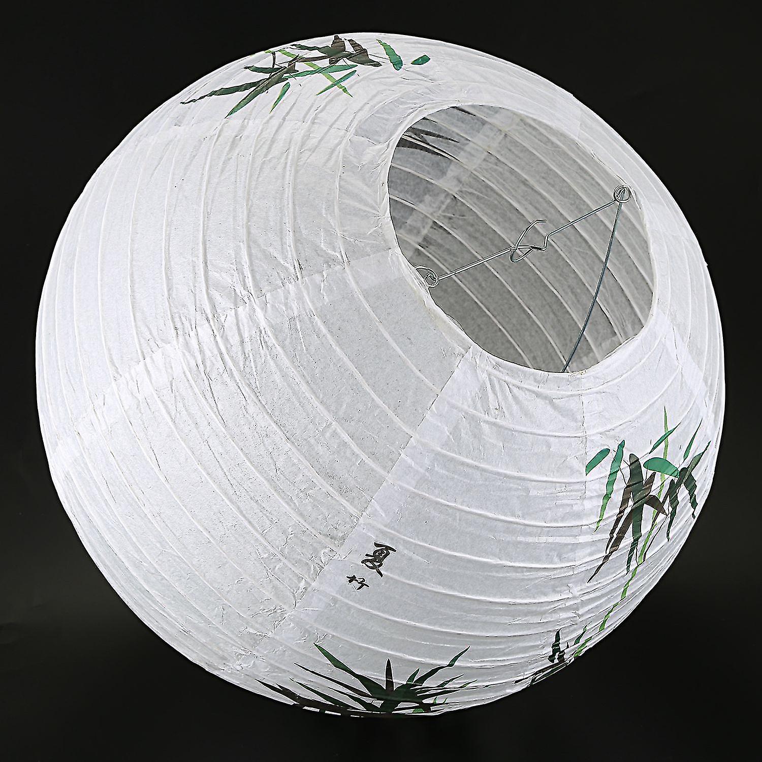 35cm Lamp Shade Paper Lantern Oriental Style Light Decoration， Bamboo