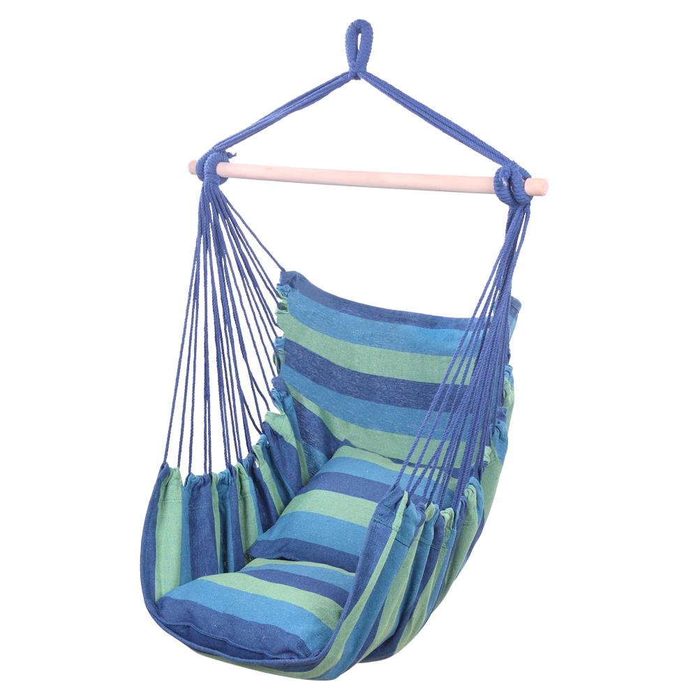 Zimtown Canvas Hammock Hanging Rope Chair Patio Hanging Swing Outdoor