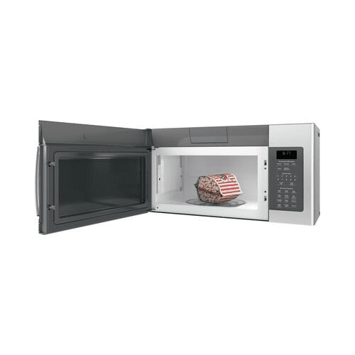 JVM6172SKSS 30 Over-the-Range Microwave Oven with 1.7 cu. ft. Capacity Two-speed 300-CFM Venting fan system 10 power levels Weight and time defrost and Add 30 seconds button in Stainless Steel