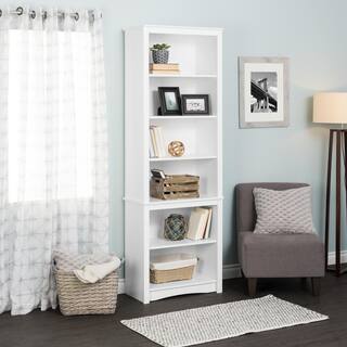 Prepac White Tall Bookcase WSBH-0003-1