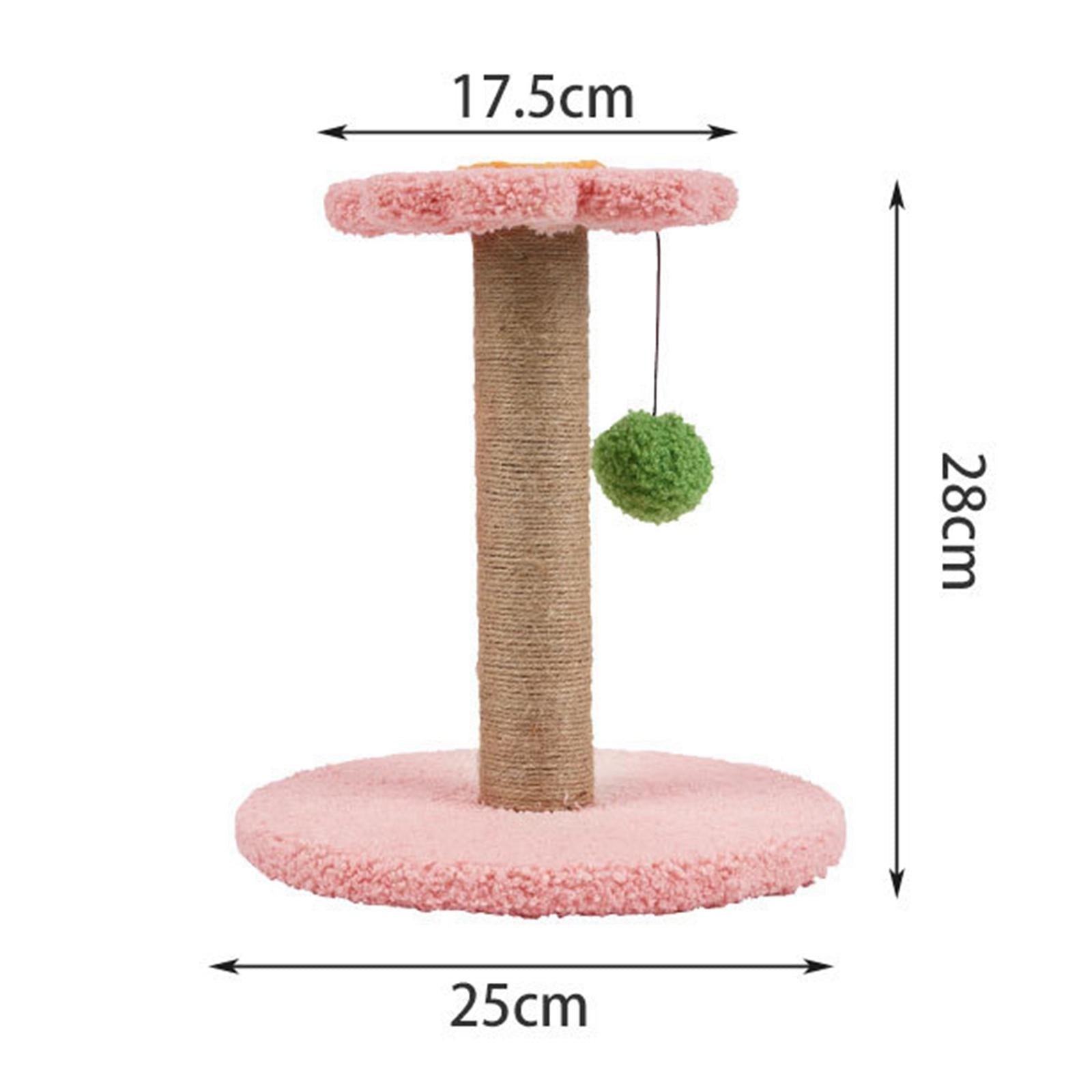 Cat Scratcher Interactive Toys Shelf Activity Center Sisal Cats Pink Flower