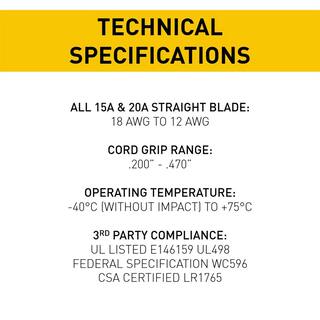 Legrand Pass  Seymour Armored 15 Amp 125-Volt NEMA 5-15R Straight Blade Connector PS520CCLBCCV4