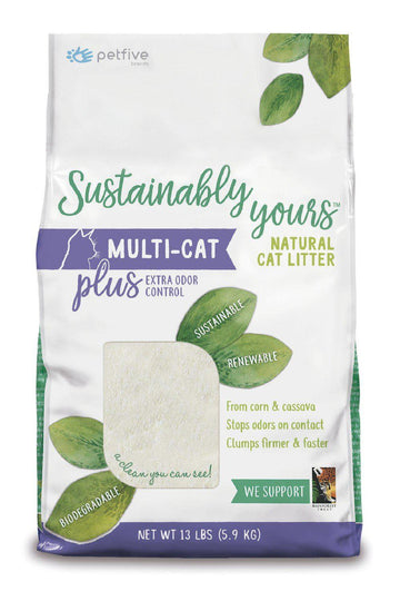 Sustainably Yours Multi-Cat Plus Corn and Cassava Litter