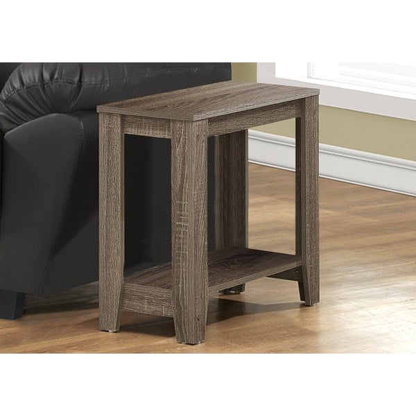 Dark Taupe Rectangular Side Accent Table