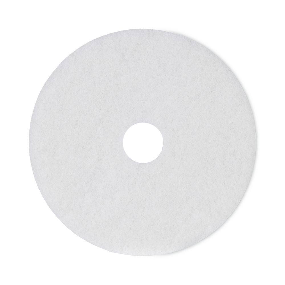 Boardwalk Polishing Floor Pads 18 in. Dia White (5-Carton) BWK4018WHI