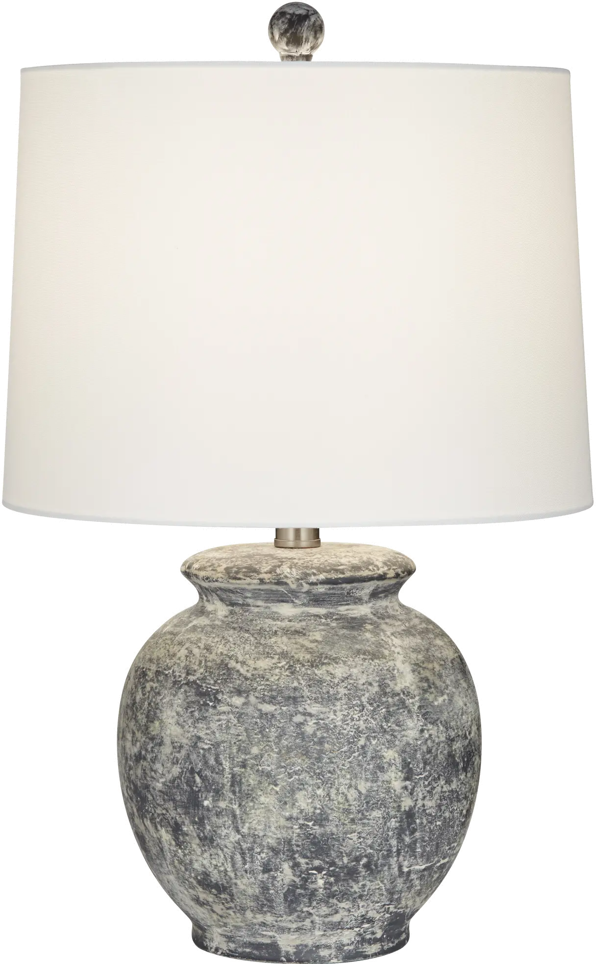 Anza Gray Stone Wash Table Lamp