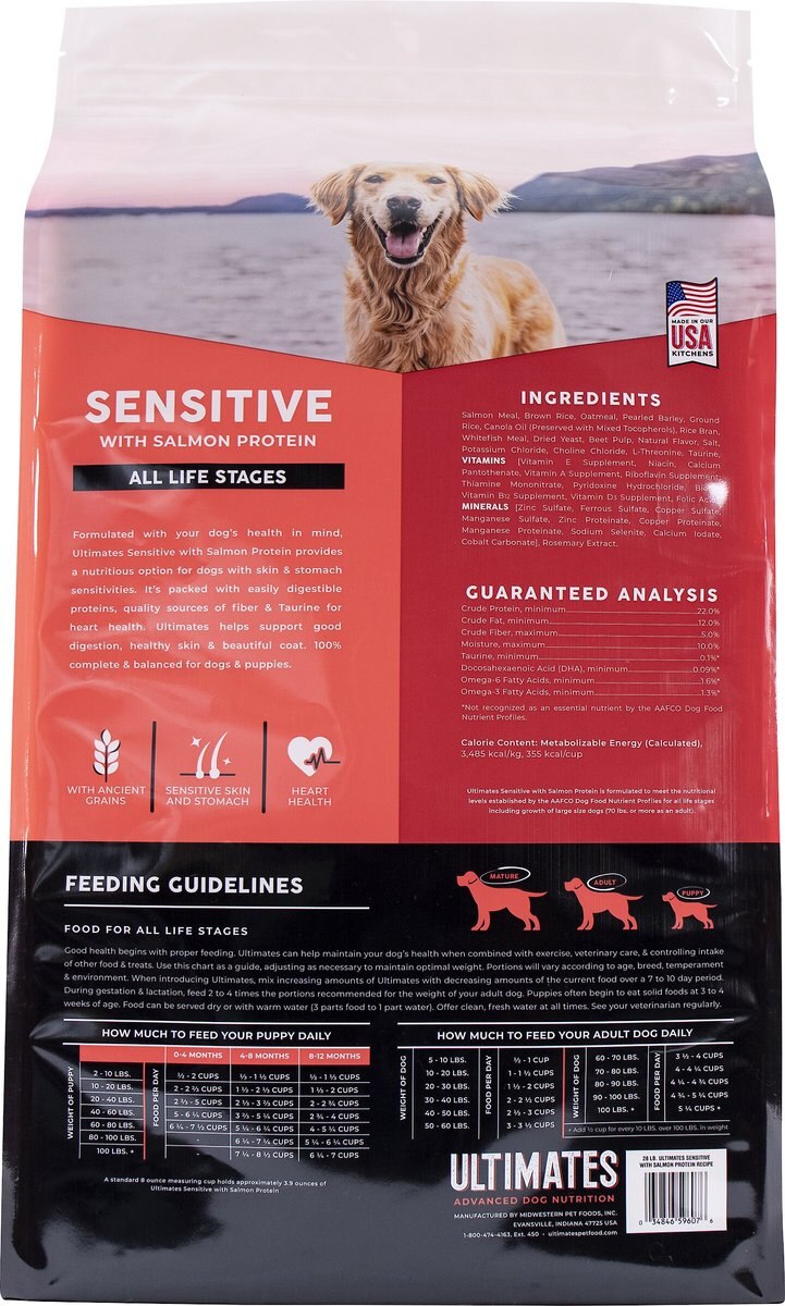 Ultimates Sensitive With Salmon Protein Dry Dog Food