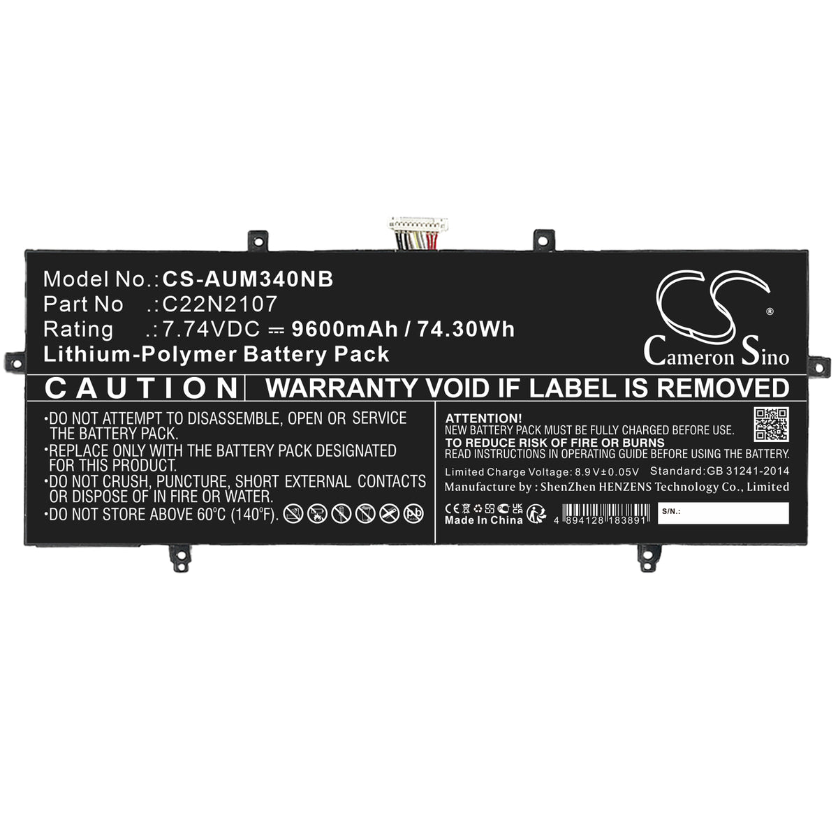 Asus Zenbook 14 2022 UX4302ZA ZenBook 14 OLED UM3402 ZenBook 14 OLED UM3402DA ZenBook 14 OLED UM3402MA ZenBook Laptop and Notebook Replacement Battery BatteryClerkcom Laptop and Notebook