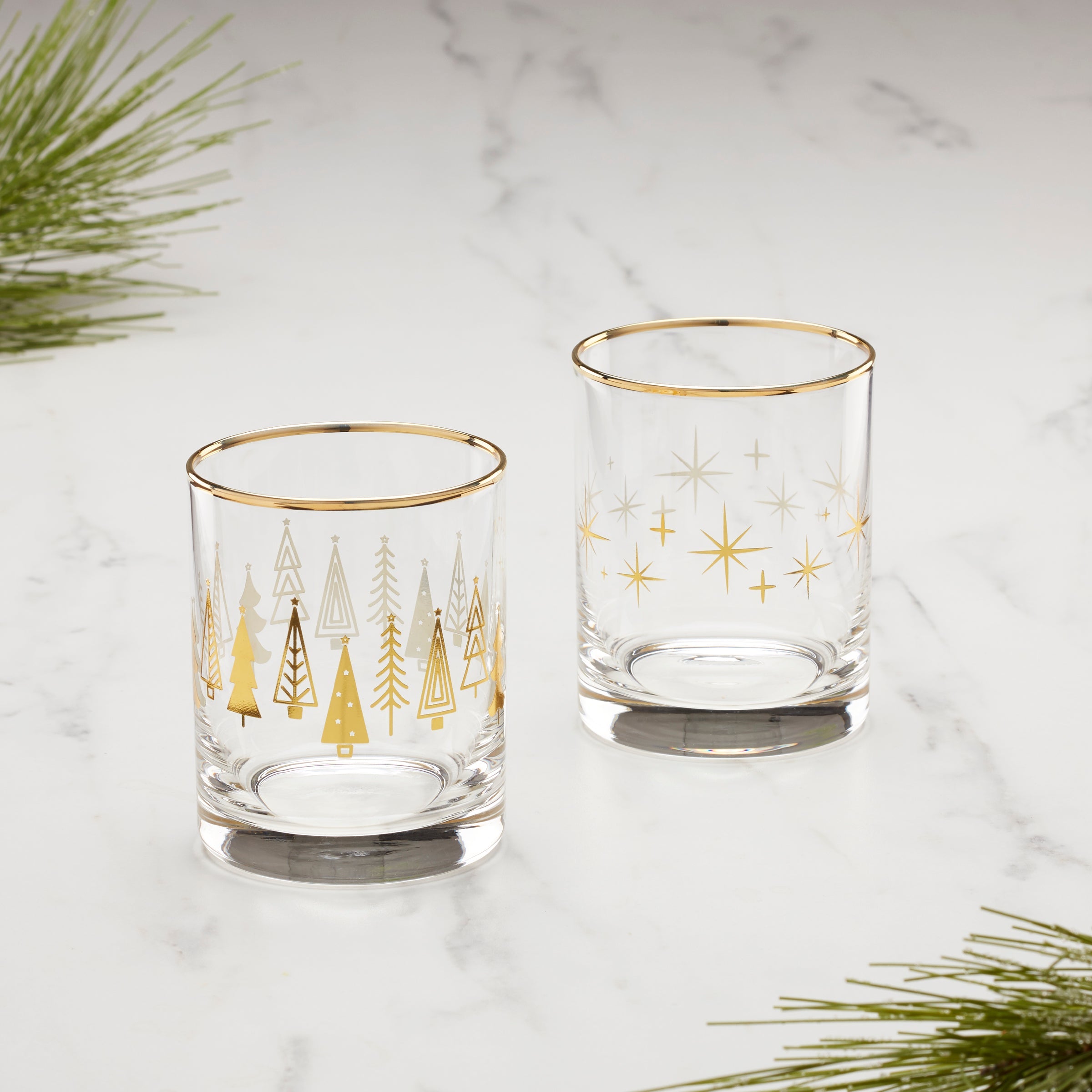 Tree DOF Cocktail Glasses, Set of 2