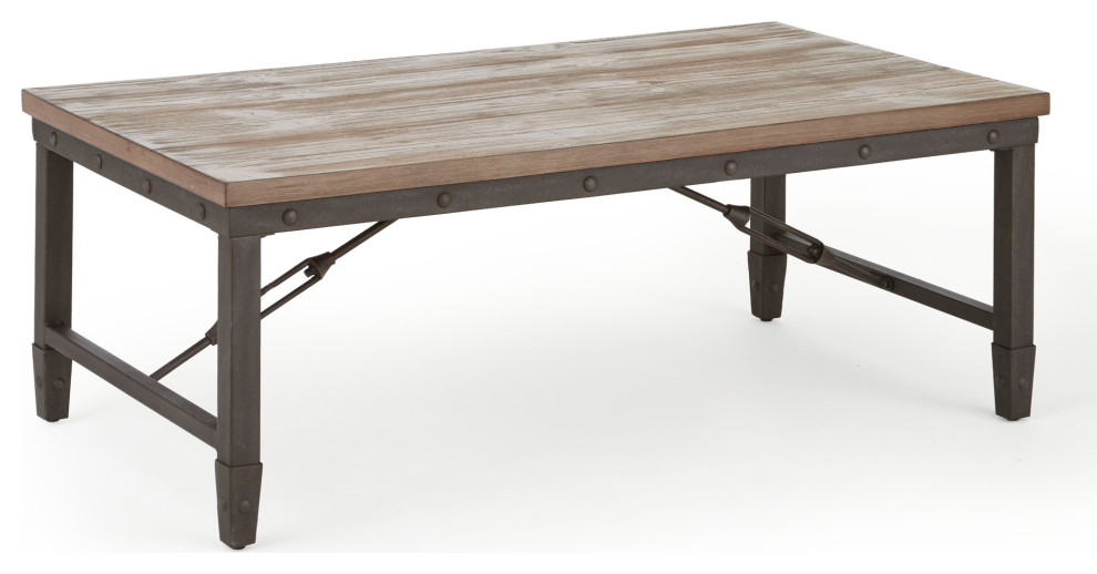 Jersey Cocktail Table   Industrial   Coffee Tables   by Steve Silver  Houzz