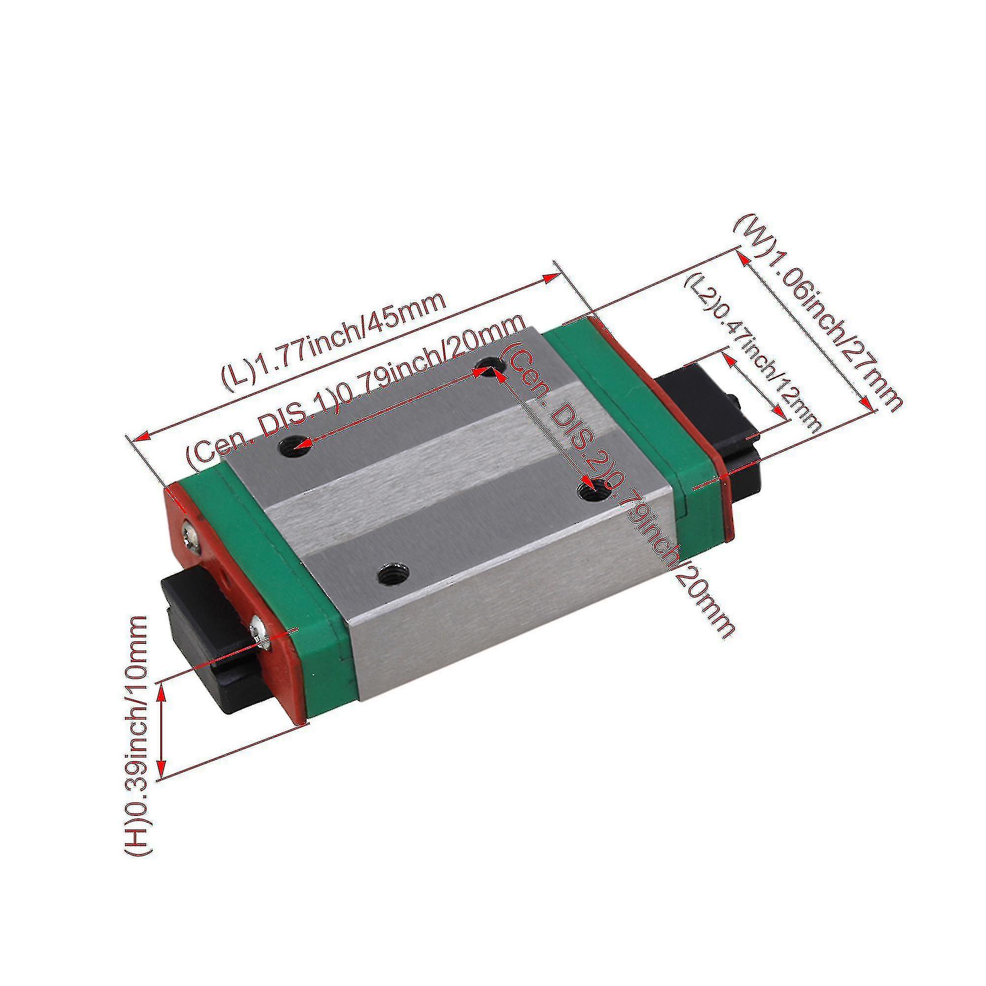 2pcs Mgn12h Bearing Block Set For 3d Printer Linear Slider Guide Rail