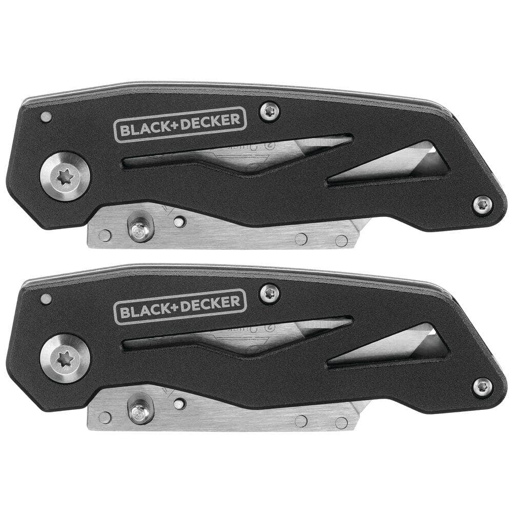 BLACK+DECKER Folding Utility Knives (2-Pack) BDHT10001