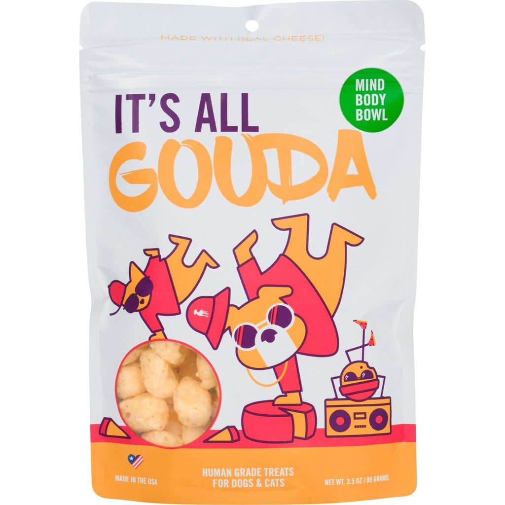 MIND BODY BOWL It's All Gouda Cheese Dog and Cat Treats - 3.5oz