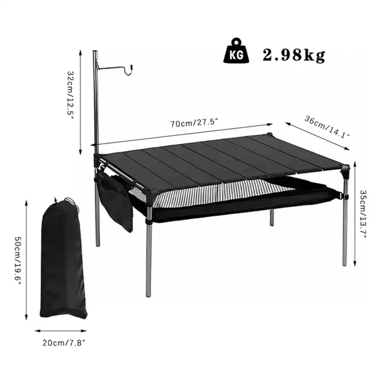 Durable Aluminum oy Lightweight Outdoor Tables Multifunctional Portable Folding Picnic Camping Table