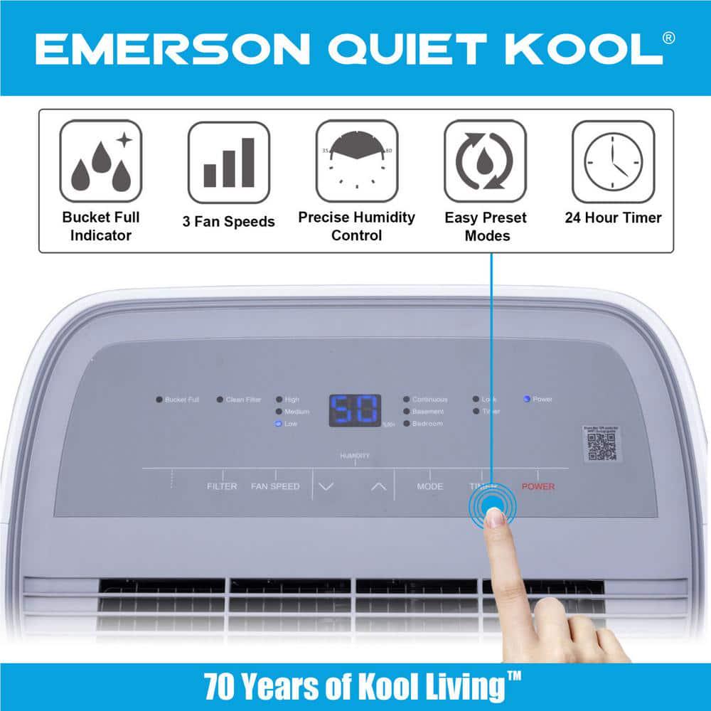 EQK 50Pint Dehumidifier with BuiltIn Vertical Pump