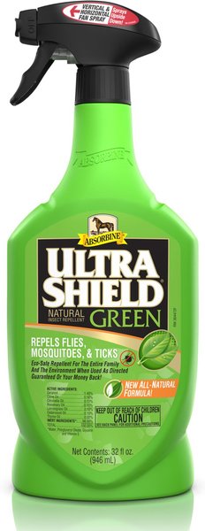 Absorbine Ultrashield Green Fly Repellent Horse Spray