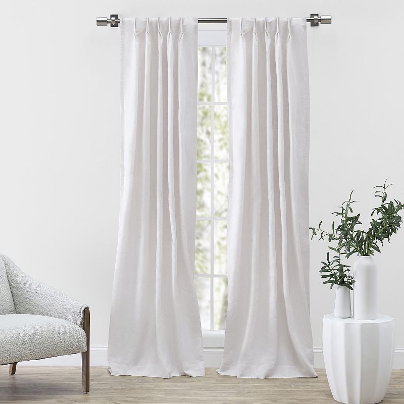 Serene Pinch Pleat Pair With Back Tabs Curtain