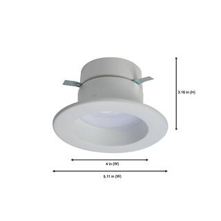 Halo 4 in. 2700K-5000K Tunable Smart Integrated LED White Recessed Light Ceiling Trim Selectable Lumens (2-Pack) RL4HHHL-2PK