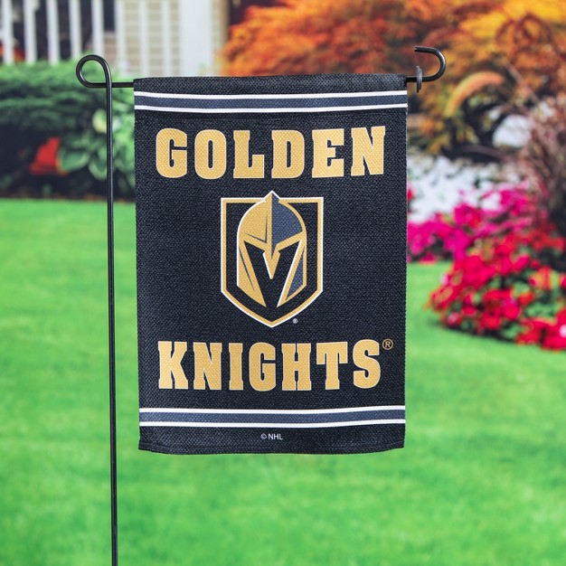 Embossed Suede Flag Gdn Size Vegas Golden Knights