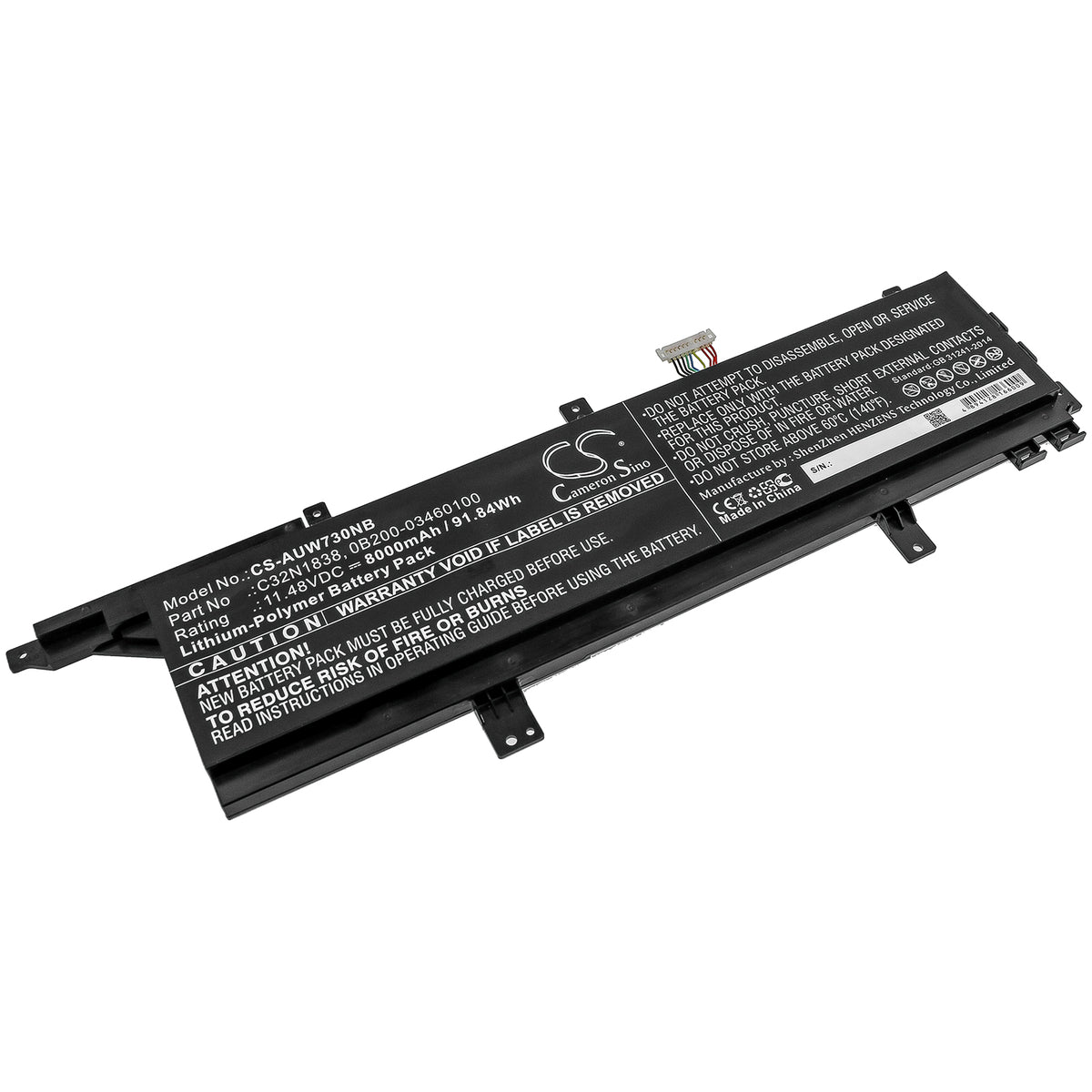 Asus ProArt StudioBook Pro X W730G5 ProArt StudioB Replacement Battery BatteryClerkcom Laptop and Notebook