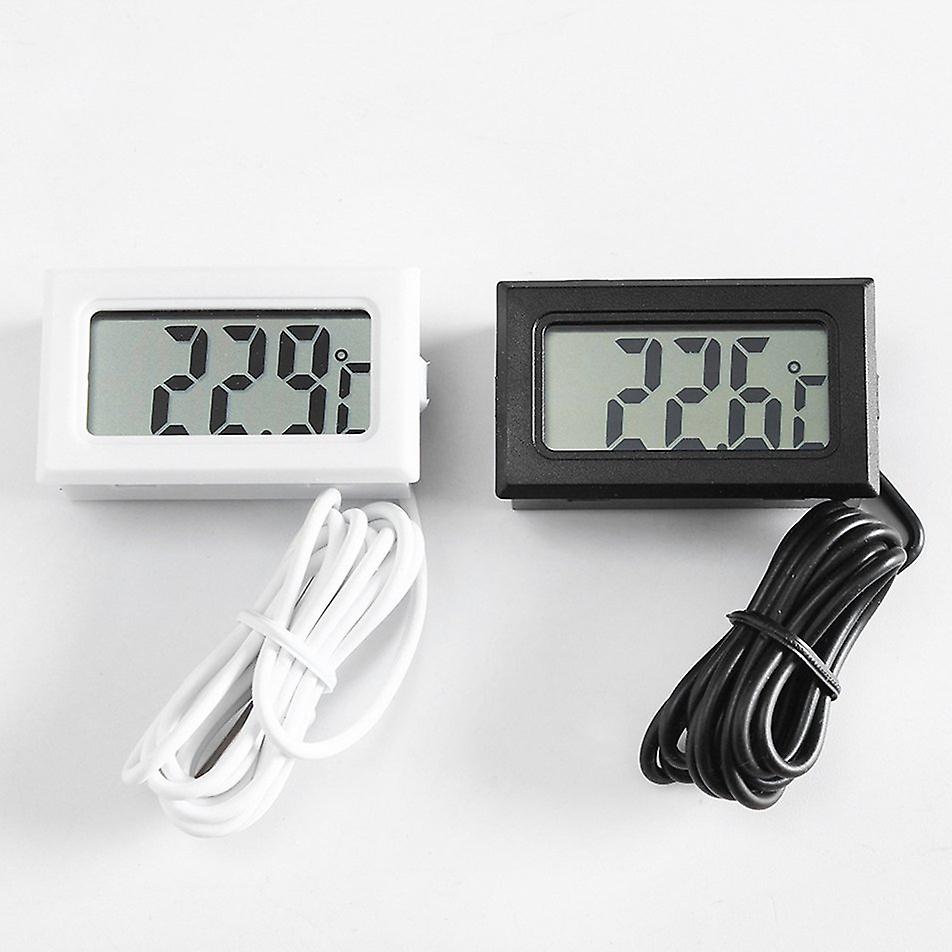 Mini Embedded Lcd Electronic Digital Display Fahrenheit Thermometer Fish Tank Refrigerator Water Temperature Meter Waterproof