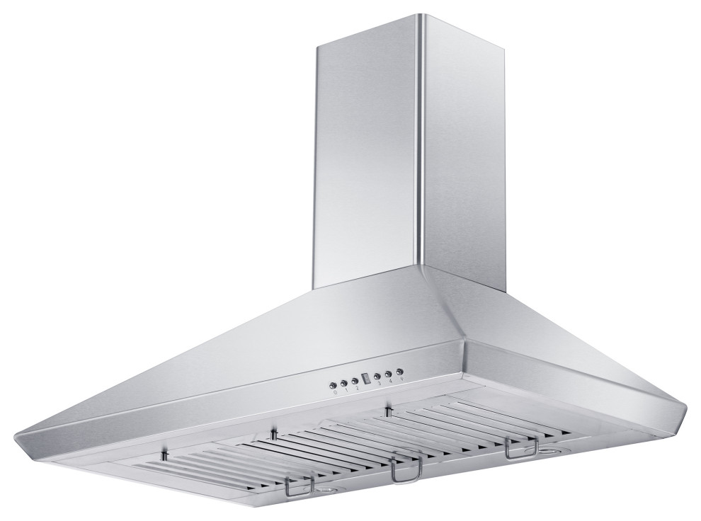 ZLINE 36 quotConvertible Vent Wall Mount Range Hood in Stainless Steel (KF 36)   Contemporary   Range Hoods And Vents   by Buildcom  Houzz