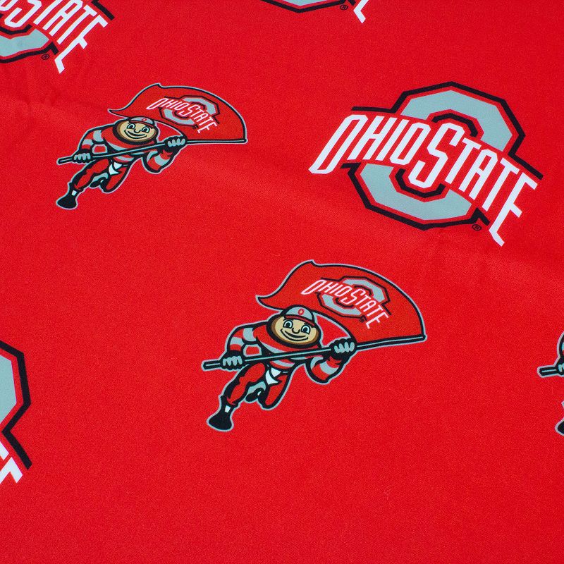 NCAA Ohio State Buckeyes Tailgate Fitted Tablecloth， 72 x 30