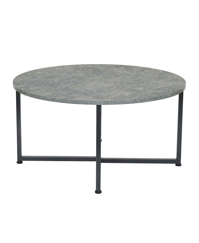 Household Essentials Slate Round End Table