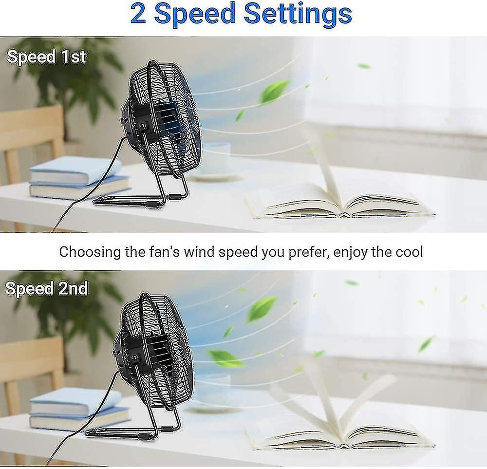 Mini Usb Fan， Portable Fan / Table Fan， 360 Degree Rotation， Personal Fan With Metal Brack