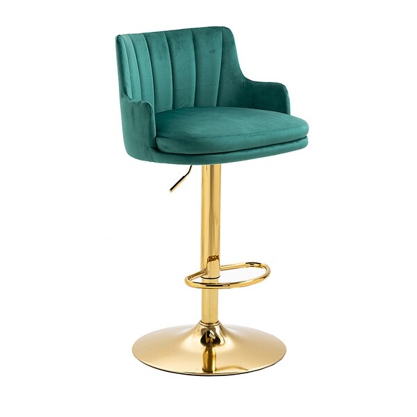 Retro Counter Height Barstools with Ergonomic-Designed Backrest and Footrest