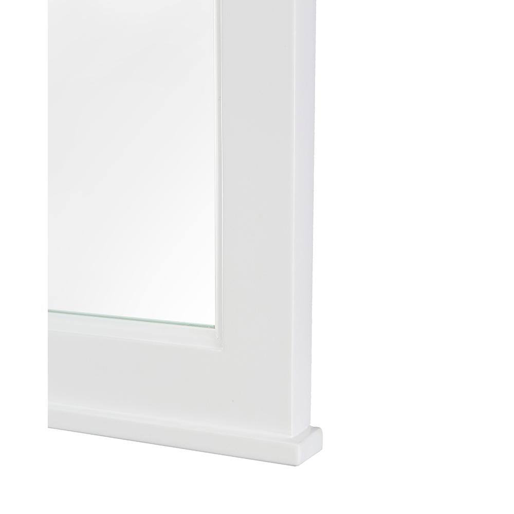 Home Decorators Collection 60 in. W x 31 in. H Framed Rectangular Bathroom Vanity Mirror in White ASWM3160