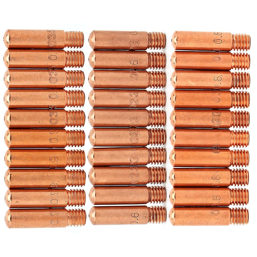 30pcs 11‑23 11‑30 11‑35 Contact Tips for Tweco Mini 100L MIG Welding Gun