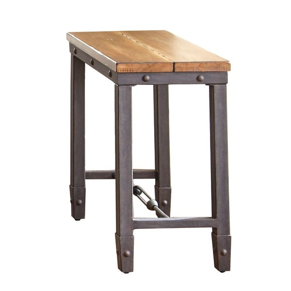 Carbon Loft Gatling Natural Industrial Chairside Table