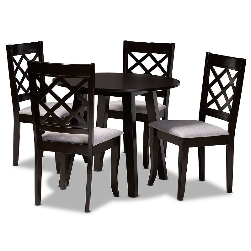 Baxton Studio Daisy Dining Table and Chair 5-piece Set