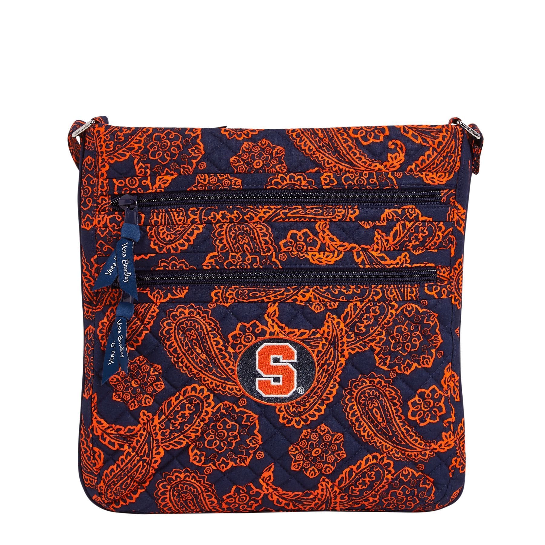 Collegiate Triple Zip Hipster Crossbody Bag