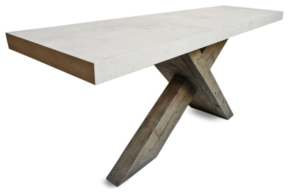 X Base Console Table   Farmhouse   Console Tables   by Design Mix Furniture  Houzz