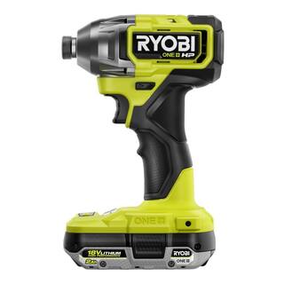 RYOBI ONE+ HP 18V Brushless Cordless 14 in. 4-Mode Impact Driver Kit w(2) 2.0 Ah HIGH PERFORMANCE Battery Charger Bag PBLID02K