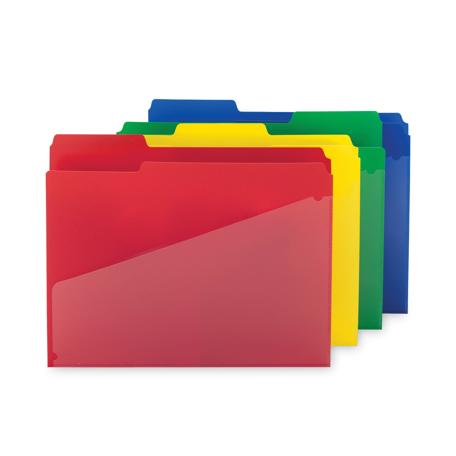 Poly Colored File Folders With Slash Pocket by Smeadandreg; SMD10541