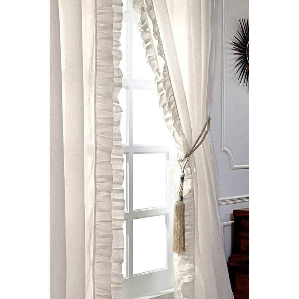 Basillin Linen Curtain Panel Set