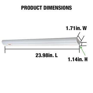 Commercial Electric Plug-In 24 inch Linkable LED  Undercabinet Light Task Under Counter Kitchen Lighting 3 Color Temperature Options 54194202