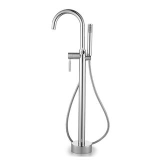 Glacier Bay Milly 1-Handle Freestanding Roman Tub Faucet with Hand Shower in Chrome Milly