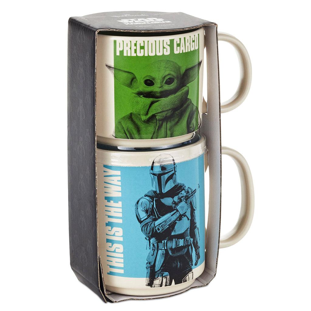 Hallmark  Star Wars The Mandalorian™ and Grogu™ Adult and Child Stacking Mugs, Set of 2