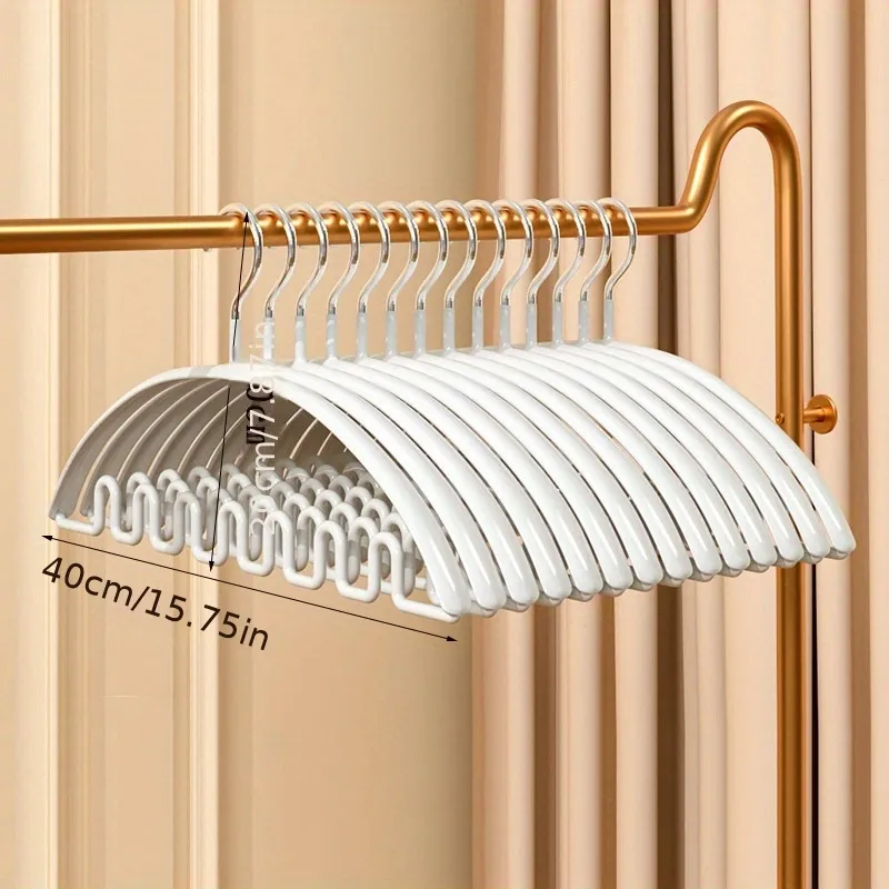 3pcs Space Saving Multifunctional Wave Shaped Clothes Hanger for Underwear, Bra, Pajama, Silk Scarf, and Handbag