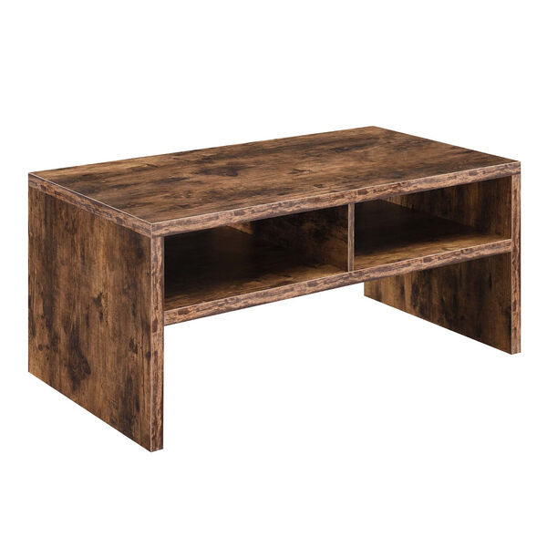 Northfield Admiral Barnwood Deluxe Coffee Table with Shelves